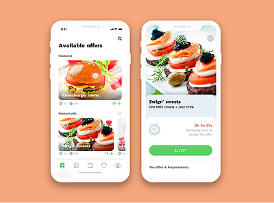 LeafFluence coupon eating feed flat ios iphone material design