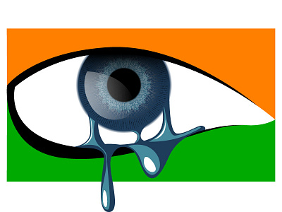 India art background banner composition concept conception conceptual cry eye flag front full fullscreen india iris logo logotype screen sight view