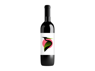wine art black bottle brand front gradient liquid logo real realistic stand style wine