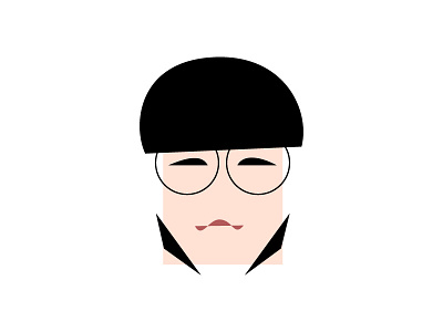 Korean boy chinese face front guy human japanese k korean kpop logo logomark logotype lotype man modern people pop style vector