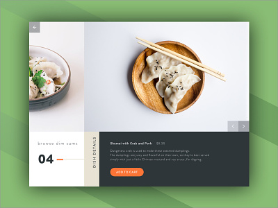 Some Dimsums art asian clean clean ui concept food food delivery green grid grid layout product restaurant site typography