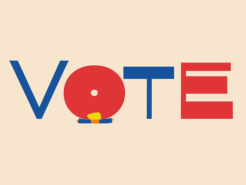 GO Vote! animation election day midterms trump vote