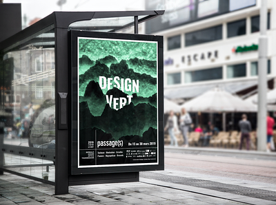 Biennale Design Vert : poster and program biennale design graphicdesign graphism graphisme graphiste green poster program programme toulouse vert