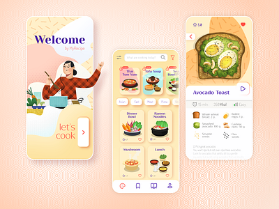 Design for cooking app