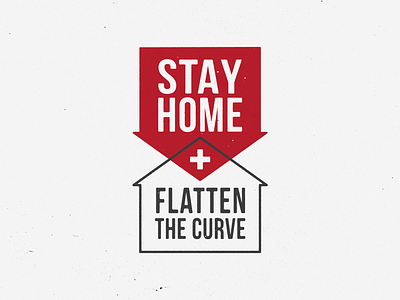 Stay Home and Flatten the Curve flatten the curve home icon stay home