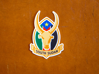 South Sudan Travel Sticker