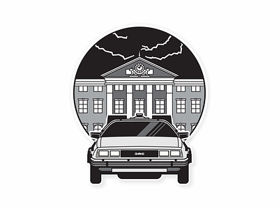 Back To The Future - Part 1 back to the future backtothefuture bttf clock tower delorean hill valley time travel