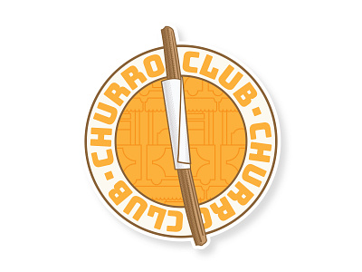 Churro Club churro disneyland donut snack sticker