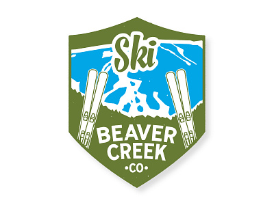 Ski Beaver Creek, Colorado Sticker badge beaver creek colorado luggage label ski travel sticker vail winter sports