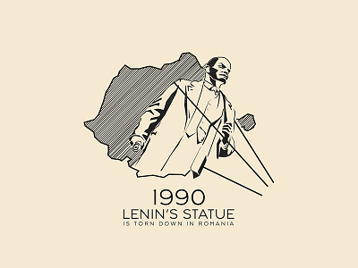 This Day In History - Mar 5, 1990 history lenin protest romania statue