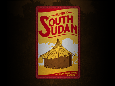 South Sudan Patch adventure badge patch rumbek south sudan travel