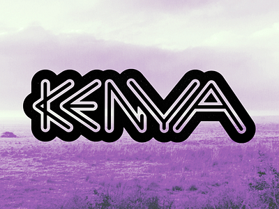 Kenya Letters africa customlettering kenya typography