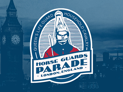 Horse Guards Parade Luggage Sticker