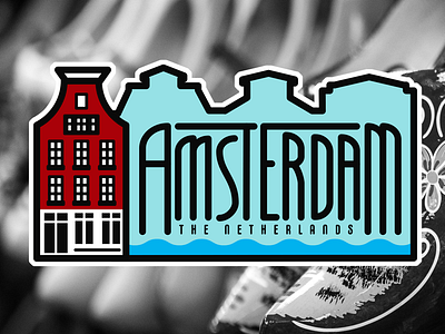 Amsterdam amsterdam holland netherlands patch sticker travel