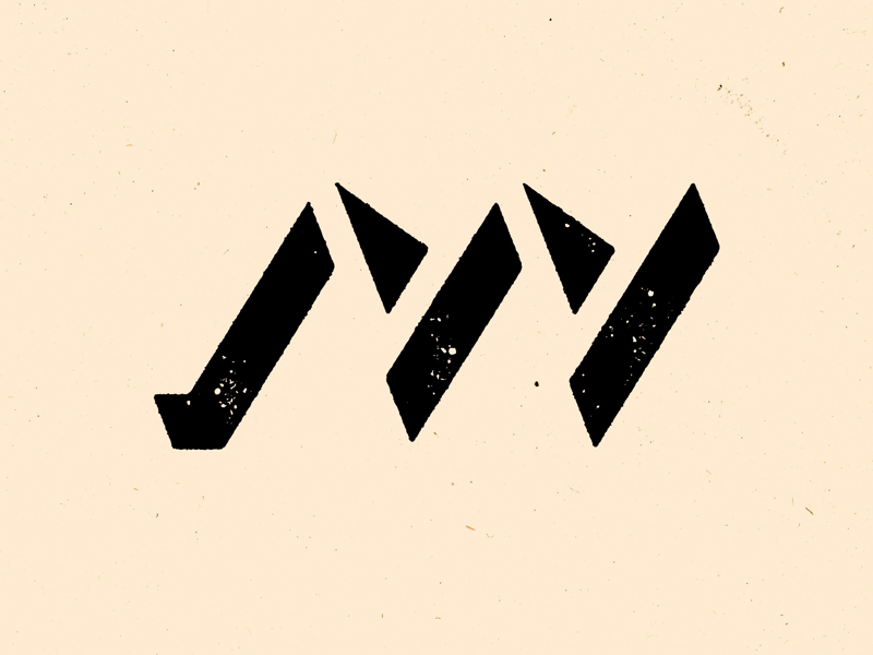 Negative M and V monogram exploration logo negative space typography type monogram