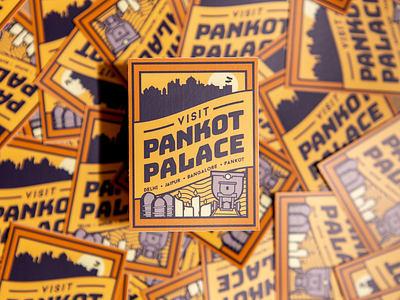 Indiana Jones and the Temple of Doom - Pankot Palace indiana jones label luggage pankot sticker temple of doom vintage