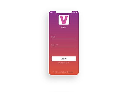 V Films Movie App app design typography ui ux