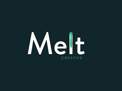 Logo For Melt Creative app branding design flat icon logo ui ui ux design ux website