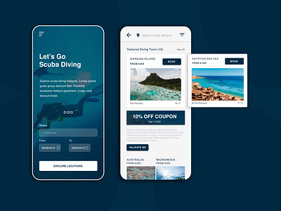 Travel App - Scuba Diving Locations