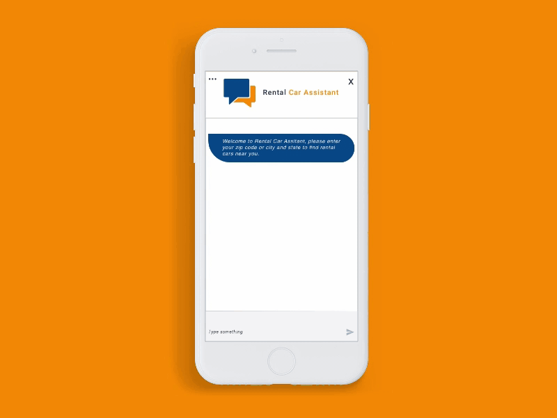 Rental Car Assistant - Chat Bot app design dribble invites flat icon logo mobile app ui ui ux design ux