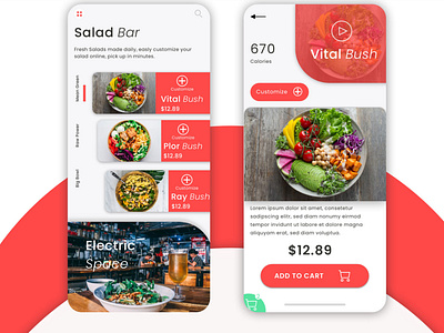 Salad bar App Concept