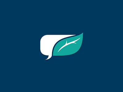 GrowthTalk Logo grow growth growth talk growthtalk icon leaf logo speech talk