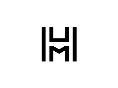 Personal Identity black branding casey cmh herman identity initials logo square