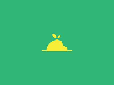 Cater bite branding catering food fruit green logo taste yellow yum
