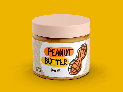 Peanut Butter Package art branding design graphic design icon illustration illustrator logo minimal vector