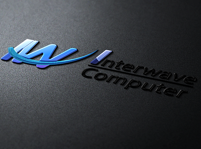 Interwave Computer logo typogaphy