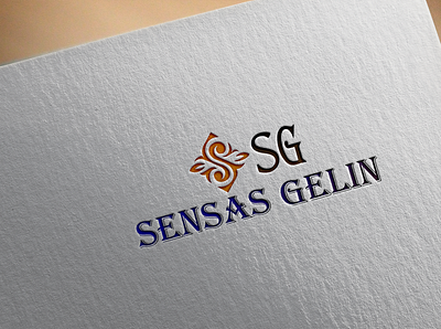 sensas gelin(SG) design logo typogaphy typography vector