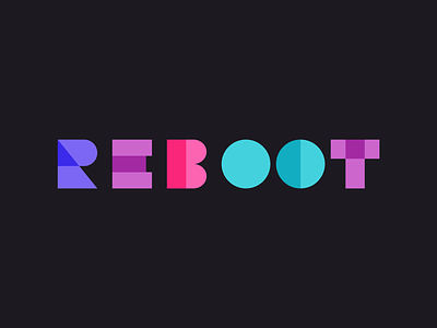 Reboot logo branding geometric design icon logo logo design visual design