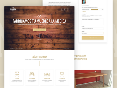 UX Design Labs - Madera Makers Website landing page minimalism ui ux website