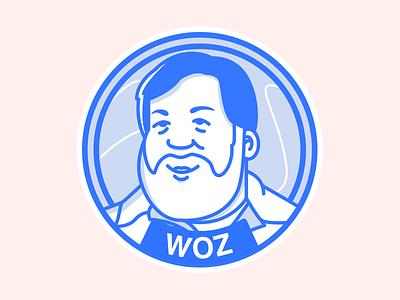 Woz Sticker character illustration vector visual