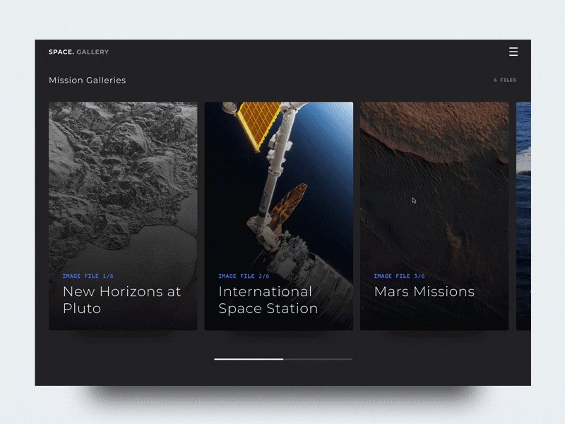 Parallax Animation ux inspiration interaction invision ui space animation