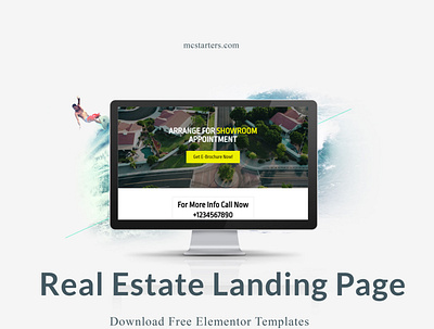 Download Real Estate Free Elementor Templates By MC Starters branding design elementor templates font free elementor templates illustration logo mcstarters templates typography web web design webdesign website