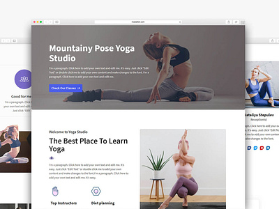 Download Free Yoga Elementor Template branding design elementor templates free elementor templates illustration logo mcstarters templates typography web web design websites