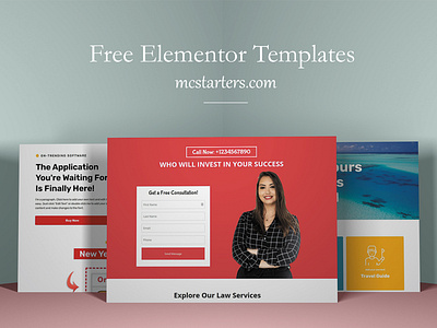 Free Elementor template for wordpress branding design elementor templates free elementor templates logo mcstarters templates typography web web design webdesign website website design websites wordpress