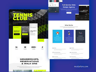 Free Divi Layout | MC Starters animation branding design elementor templates free elementor templates graphic design illustration logo mcstarters templates typography ui