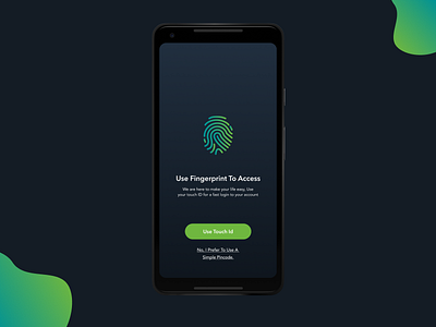 login with Fingerprint and facial recognition ui design by Hajra ...