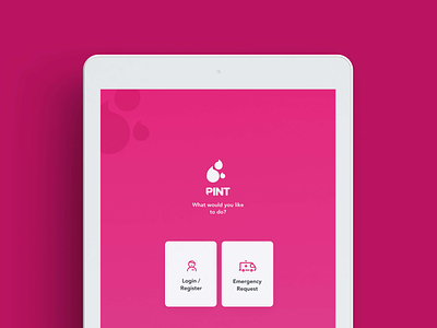 Pint Ipad Design blood blood donation clay render donations ipad red uidesign ux ui