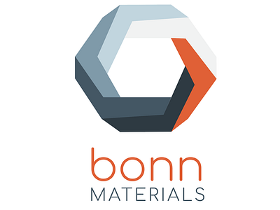 Bonn Materials Logo hexagons hitech illustrator logodesign