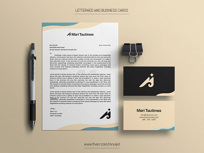 Letterhead design and business card design branding graphic design logo