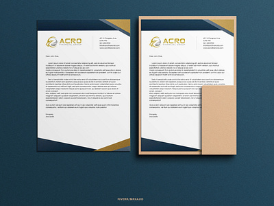 Letterhead Design for Financial Group.