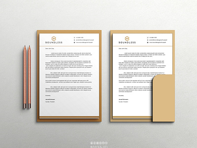 Business Letterhead Design by @mrxajid