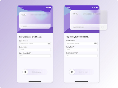 Credit Card Checkout | #Day2 UI Challenge app dailyui ui uidesign uxui