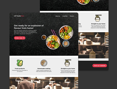 Restaurant Landing Page | #Day3 UI Challenge dailyui design ui design uxui