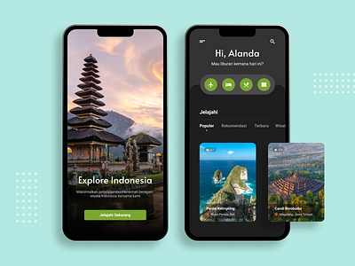 Travel Indonesia Mobile Apps app application branding design graphic design travel app ui uiux usability user experience user inteface userinterface