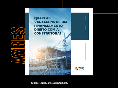 Criação de material digital para Ayres Empreendimentos