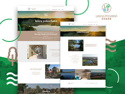 Leśna Osada forest house nature ui web design website